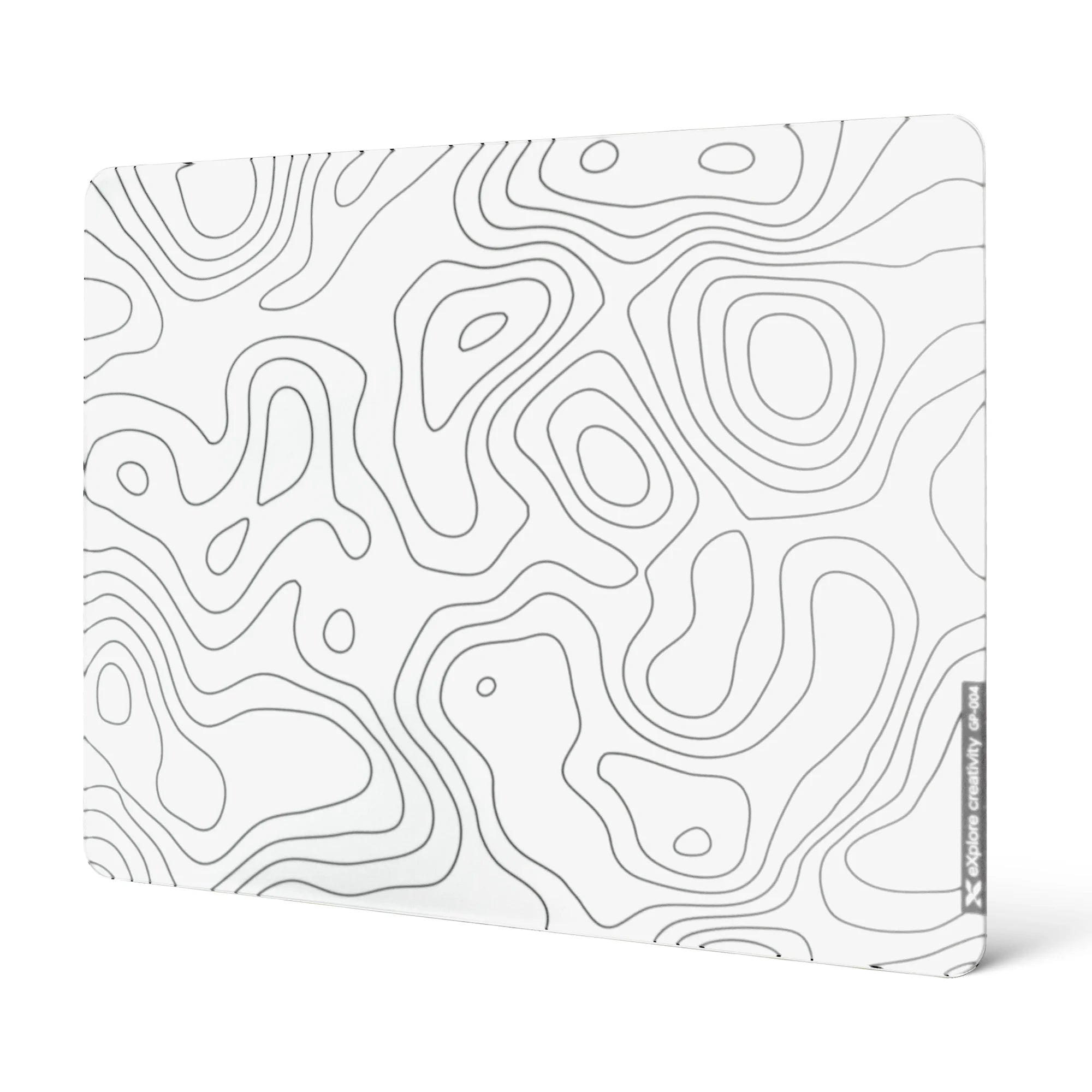 XVX Premium Glass Mousepad Micro-etched surface Full Anti-slip Rubber Base Special Tempered Glass Black Mouse Pad for Gamer