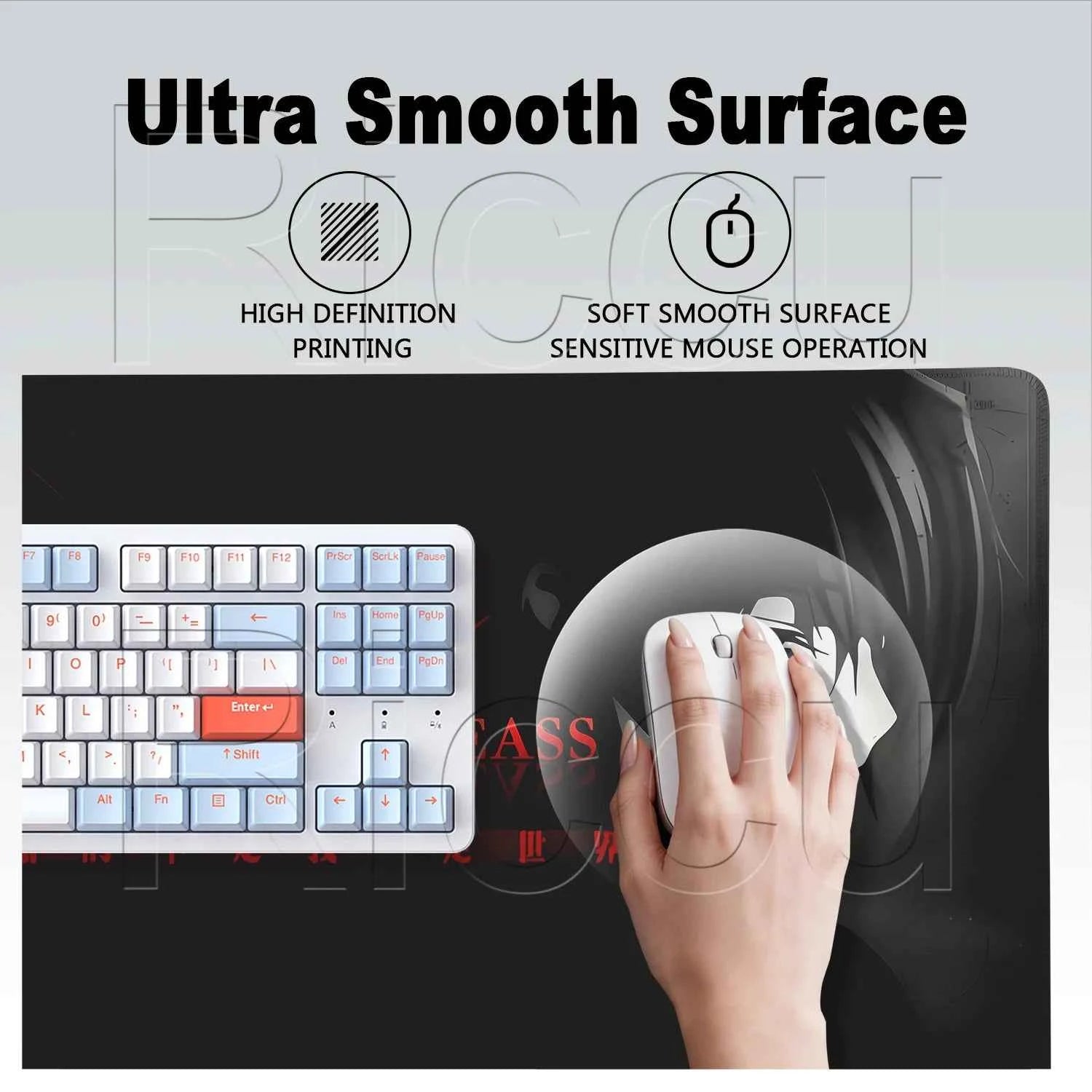 Code Geass Desk Mouse Pad XXL HD Printing Laptop Keyboard Mat Table Protector Carpet PC Gaming Accessories Lelouch CC Pretty Rug
