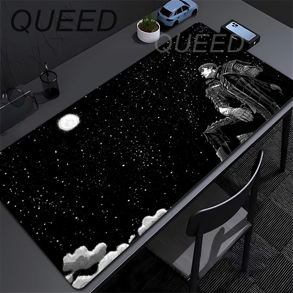 Guts sword in berserk Mouse Pad Gaming Mousepad Pc Accessories Keyboard Mat Desk Protector Mats Anime Berserk Speed Mouse Pads