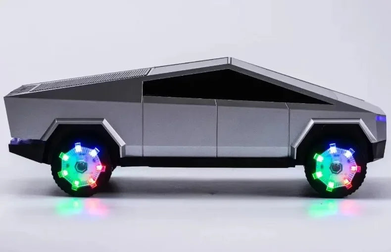 2026 Cybertruck Car Model Wireless Bluetooth Speaker Stereo Sound Bass Woofer Hifi Music Active USB TF AUX Fm BT RGB Toy Gift
