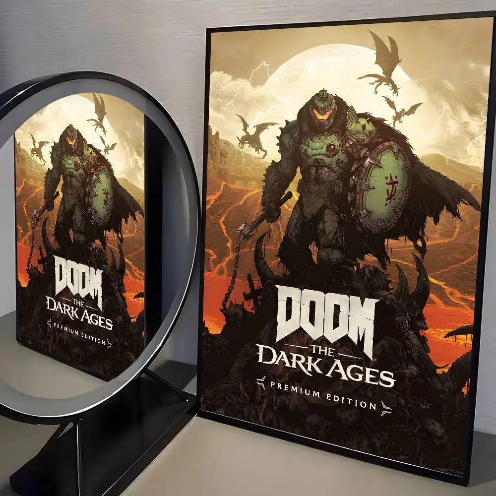 Cool Movie D-Doom Poster Art HD Canvas Advanced Aesthetic Printing Paper Wall Art for Living Room Home Decor