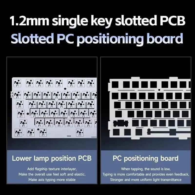 MCHOSE G75 Pro Gaming Mechanical Keyboard Tri-Mode Wireless Hot Swappable RGB Backlit Customized 75% Layout Pc Gamer Accessories