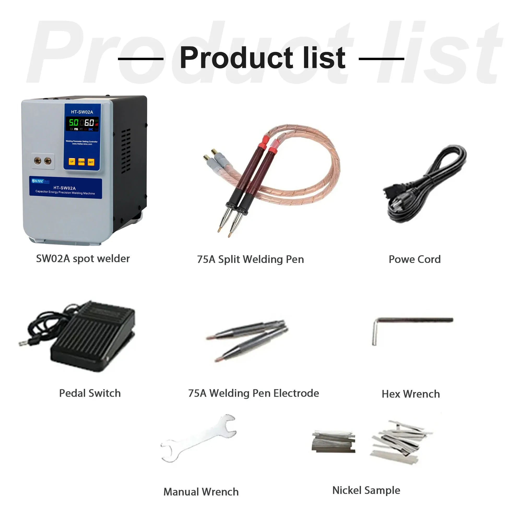 Heltec 21KW 36KW 42KW Capacitor Storage Battery Spot Welding Machine/Portable Small Spot Welder LED Display 0.5mm Thickness