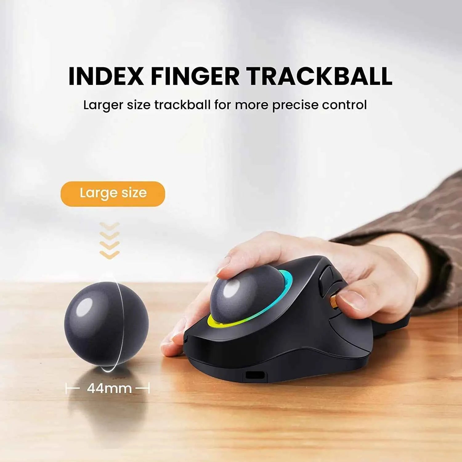 SEENDA EM03 Wireless Index Finger Trackball Mouse
