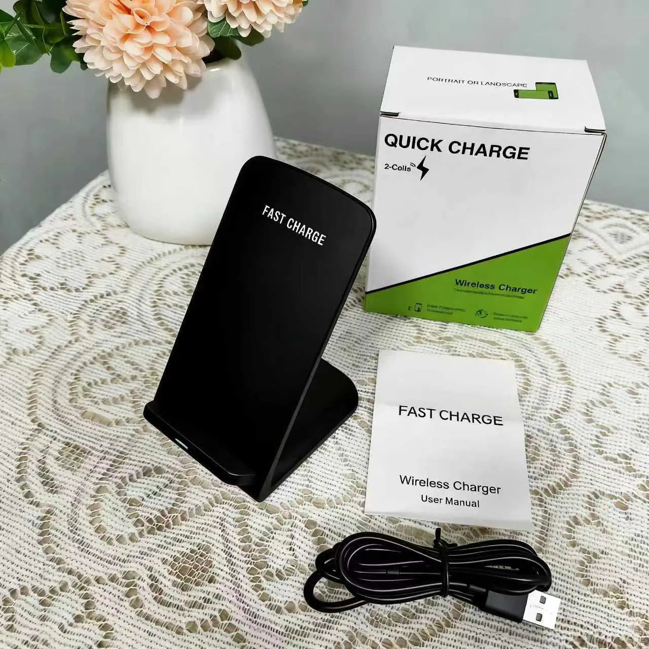 30W Fast Wireless Charger Stand Pad for iPhone 17 16 15 14 13 -11/XR, Samsung Galaxy S25/S26/S21/S20, Xiaomi 17 15 14, Huawei