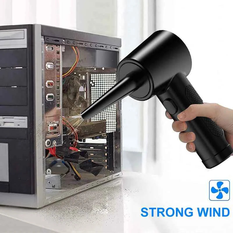Cordless Air Duster Electric 51000RPM Wireless Dust Gun Compressed Air Blower Powerful Hair Dryer Computer Keyboard Cleaning