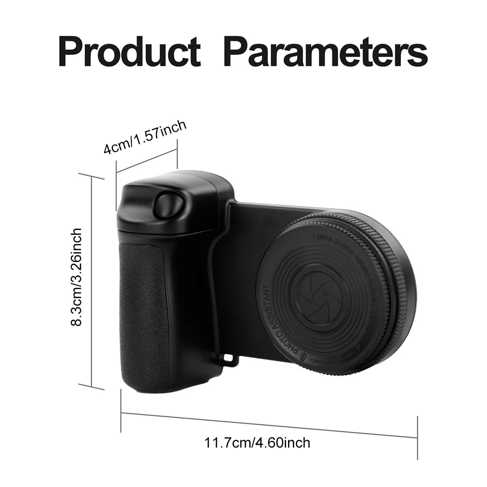 Magnetic Handle Grip With Fill Light For Magsafe Anti-Slip Smart Phone Bracket Camera Selfie Bluetooth Remote Shutter For iPhone