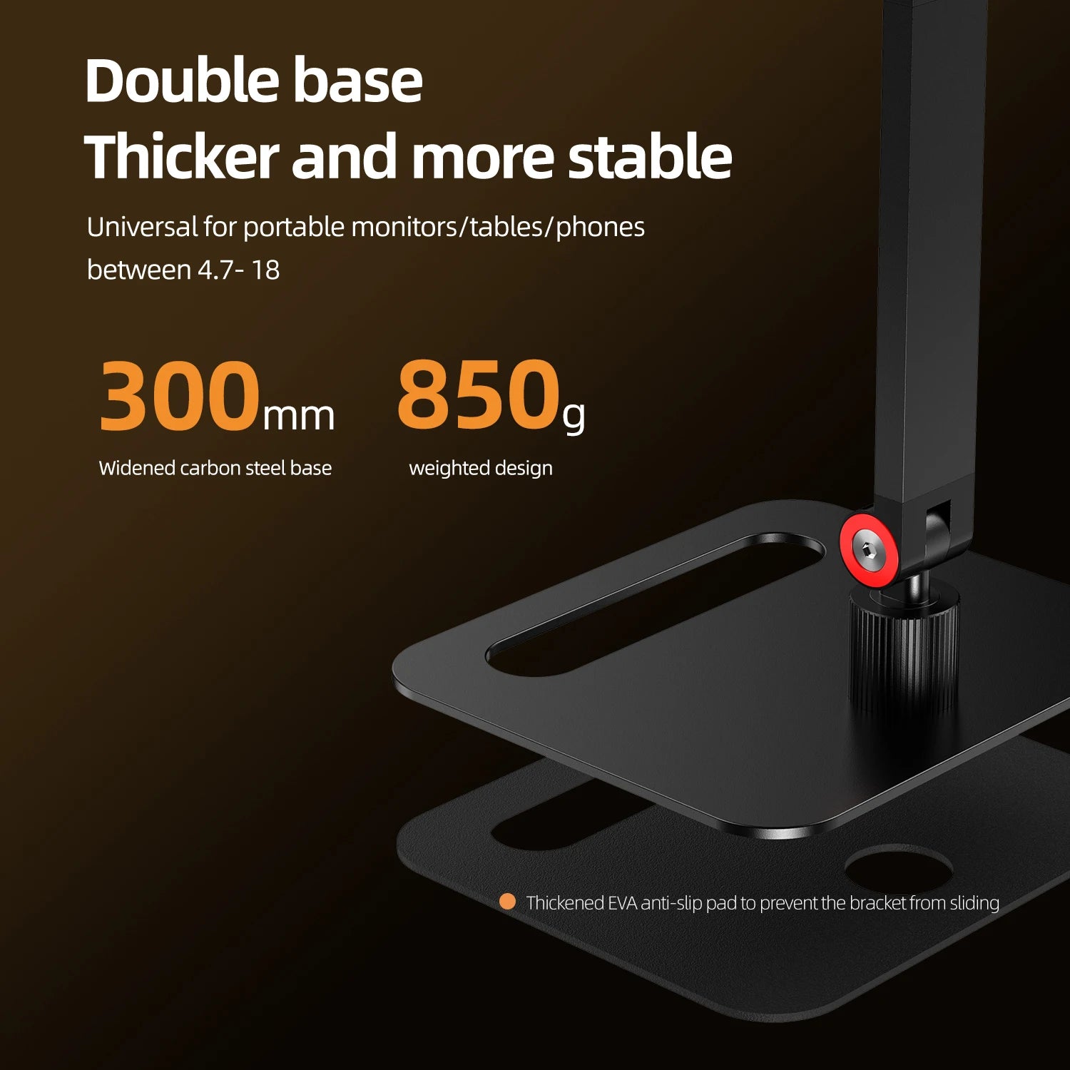 UPERFECT  360° Adjustable Portable Monitor Holder Metal Stand for 4.7-18 Inch Screen No Drilling Vesa Laptop Gaming Expandable