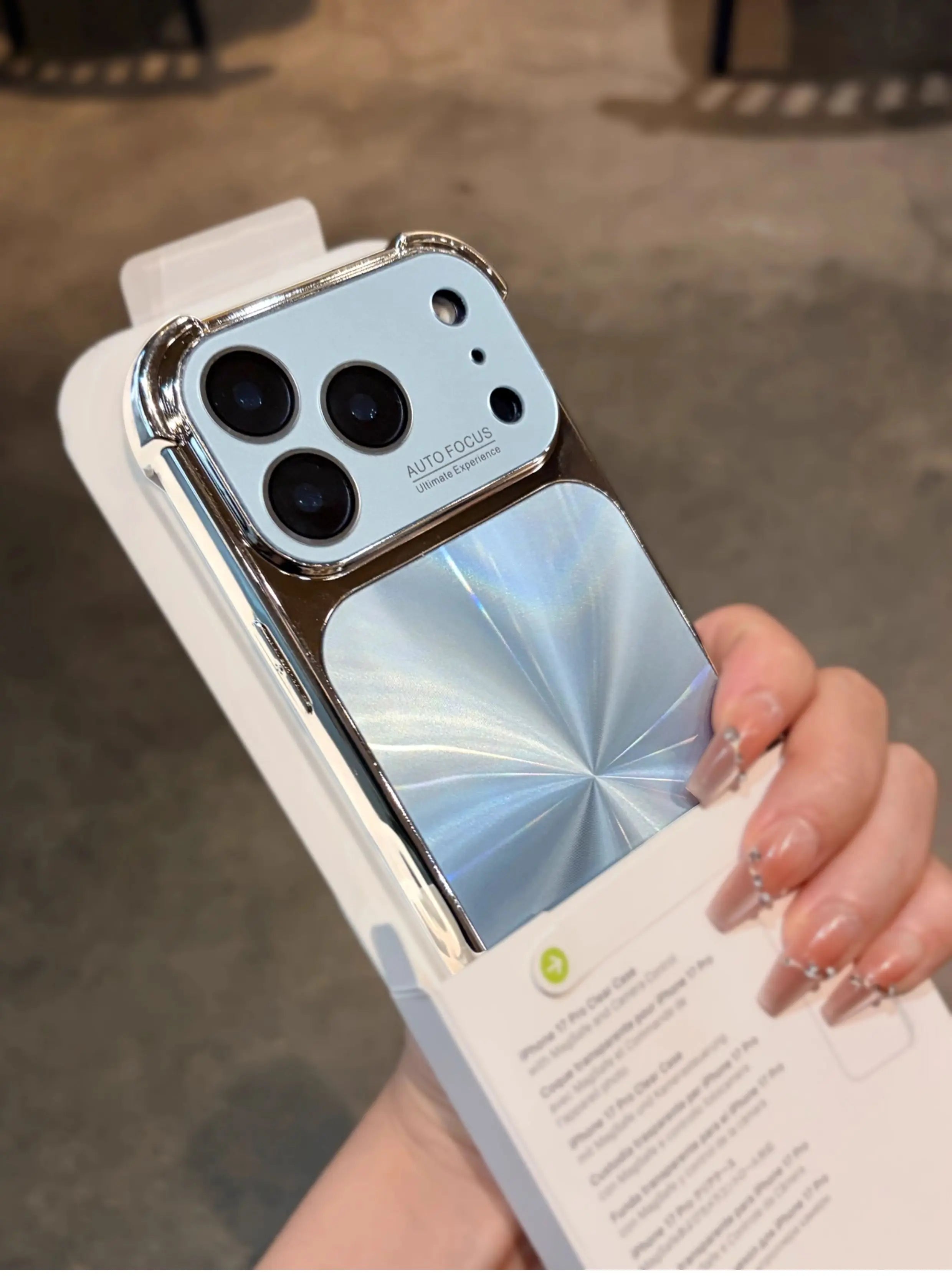 Luxury Plating CD Texture Laser Aesthetic Case For iPhone 17 Air 16 15 14 13 Pro Max Plus Dazzle Aurora Armor Shockproof Cover