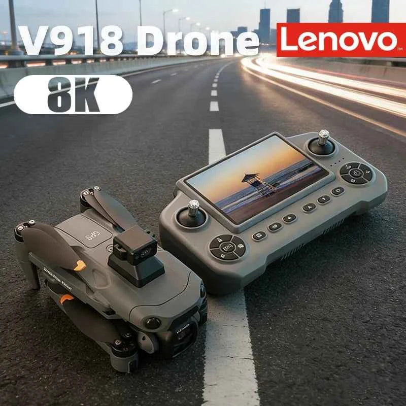 Lenovo V918 3S GPS Drone 8K Professional Camera Aerial FPV Brush power Laser Obstacle with Large Screen RC Folding 2026