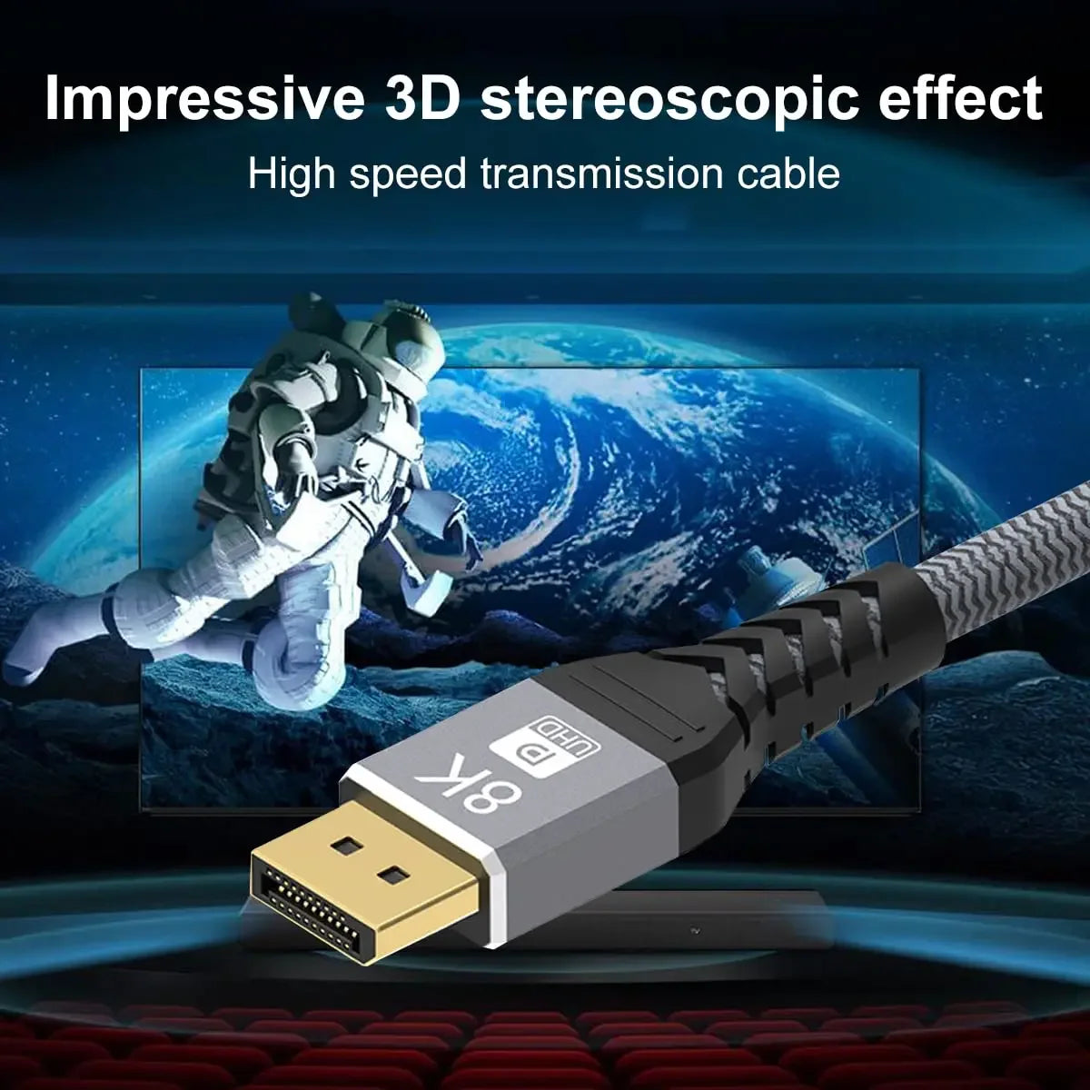 8K Displayport 1.4 Cable DP 2.0 165Hz Video Audio Cable For PC Laptops TV Box Projector PS4 Monitor Video Game Display Port Cord - WinSupport Tech