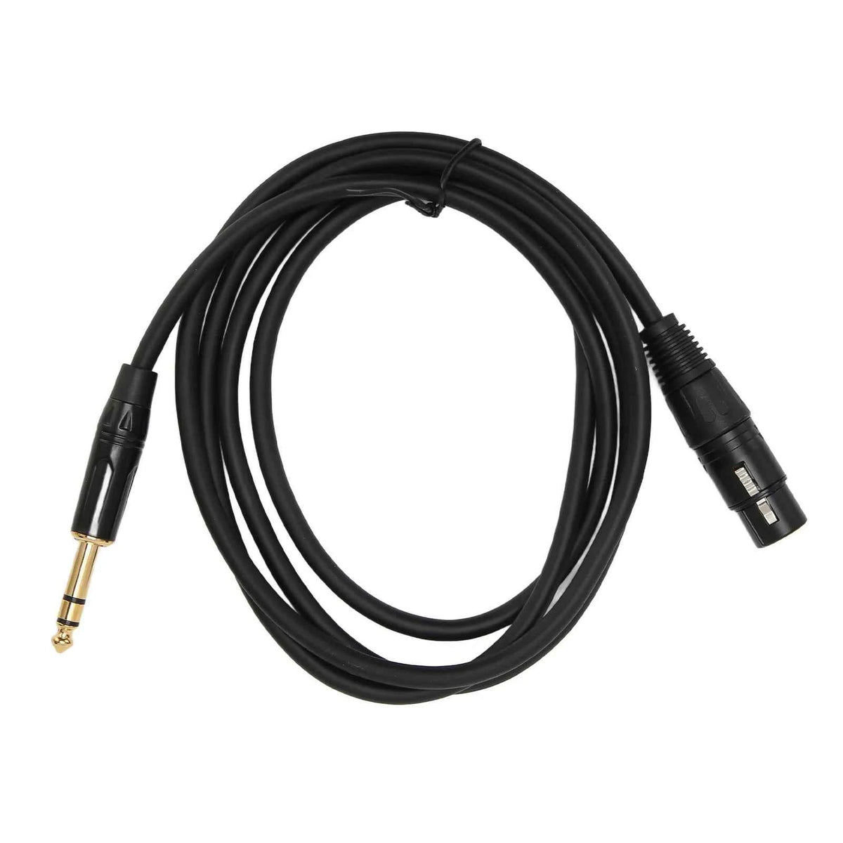XLR Female To 1/4 Inch TRS Cable Low Latency XLR 3pin Female Cable Balanced Interconnect for 48V Phantom Power for Microphone