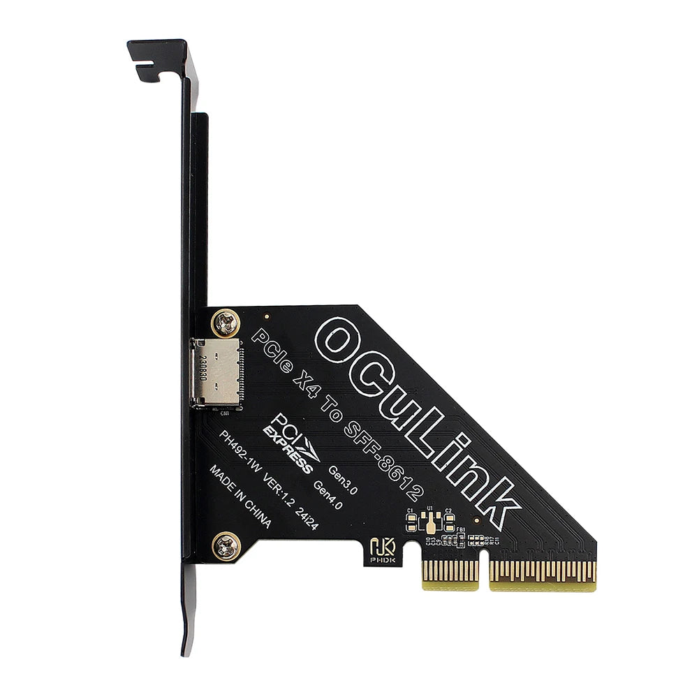 PCIe to SFF-8611/8612 Oculink Adapter Card
