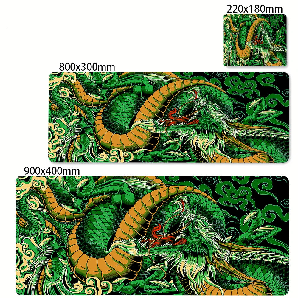 Large Gaming Mousepads Black and White Dragon Mouse Pad Computer Mousepad 90x40cm Desk Mouse Mat For PC Keyboard Mats Table Rug