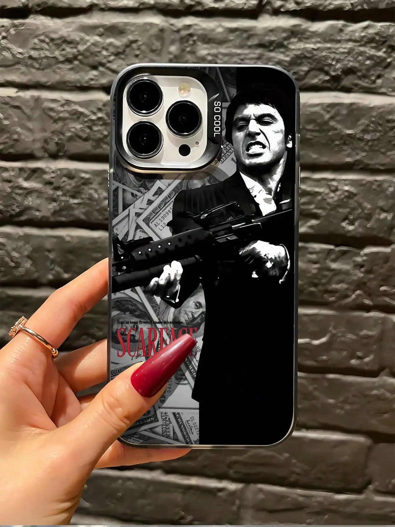 1pc Dog Head Design Phone Case Compatible With IPhone 17 Pro Max, 16 Pro, New 15 Pro, 14, 13, Transparent Electroplated High-End Anti-Fall Full Coverage Phone Case