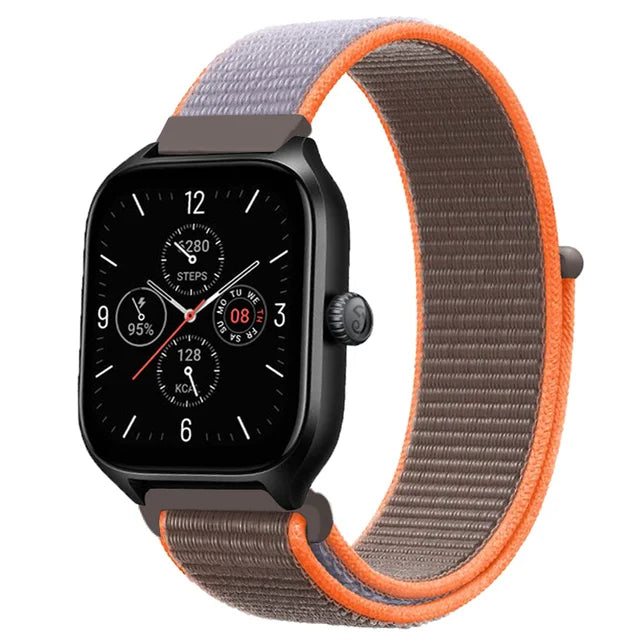 Nylon Loop Band For Amazfit GTS 4/3/3pro/2e/GTS 2 Mini/GTR 4 47mm/GTR 2/Stratos 2 3 Strap For Amazfit Bip 3 Pro Correa