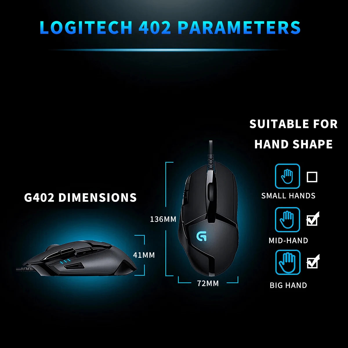 [Limited-time Discount] Logitech G402/M100R/G102 Gaming Mouse - The Perfect Time to Purchase!