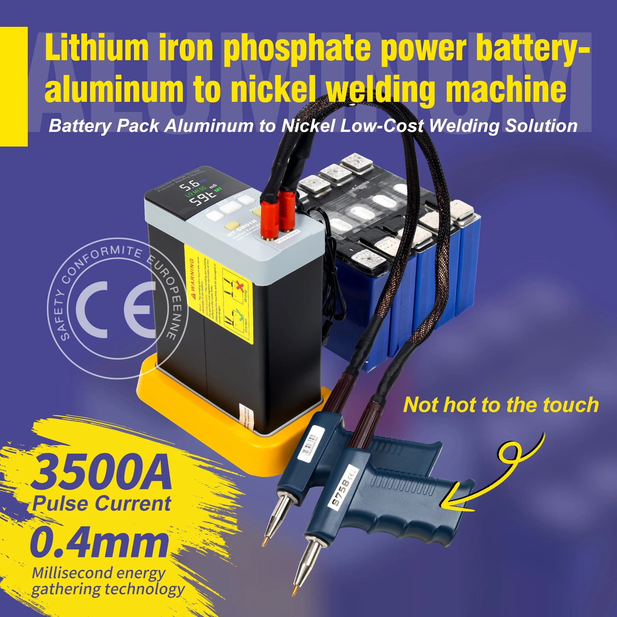 Heltec 21KW 36KW 42KW Capacitor Storage Battery Spot Welding Machine/Portable Small Spot Welder LED Display 0.5mm Thickness