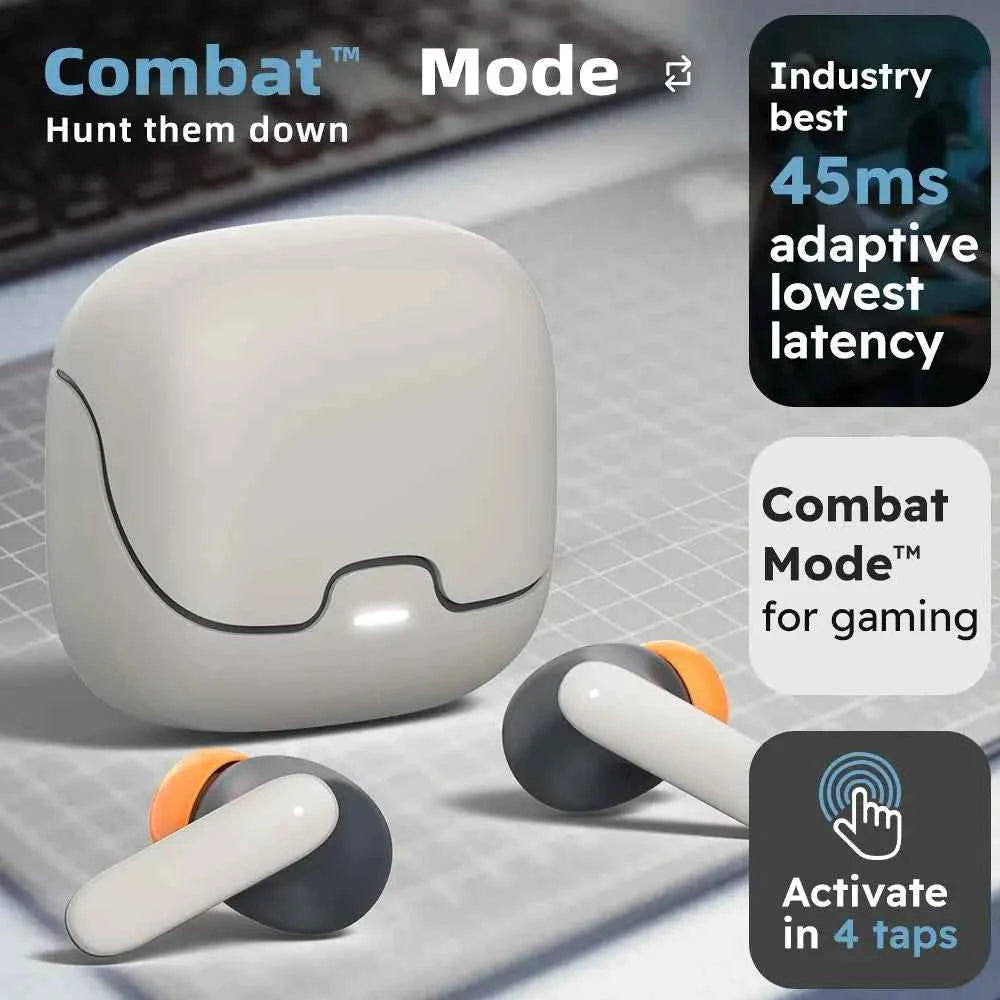 5.4 Bluetooth TWS Wireless Bluetooth Earphones Ultra-low Latency Dual Microphone ENC Noise Cancelling in Ear Bluetooth Earphones