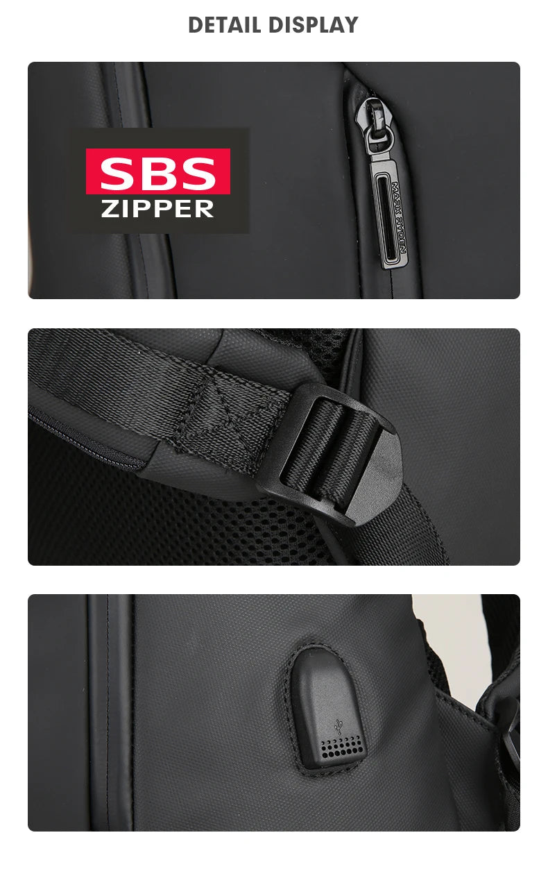 Mark Ryden 2025  Anti-Thief Fashion Men Backpack Multifunctional Waterproof 15.6 Inch Laptop Bag Man USB Travel Charging Bag