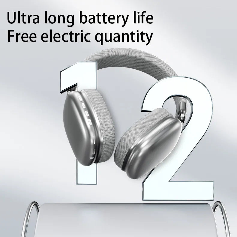 New Arrivals Wireless Bluetooth Headphones Over Ear Noise Cancelling Headset HiFi Stereo Deep Bass Foldable Wireless Earphones Built in Microphone Gaming Music Sports Travel Comfortable Ear Cushions