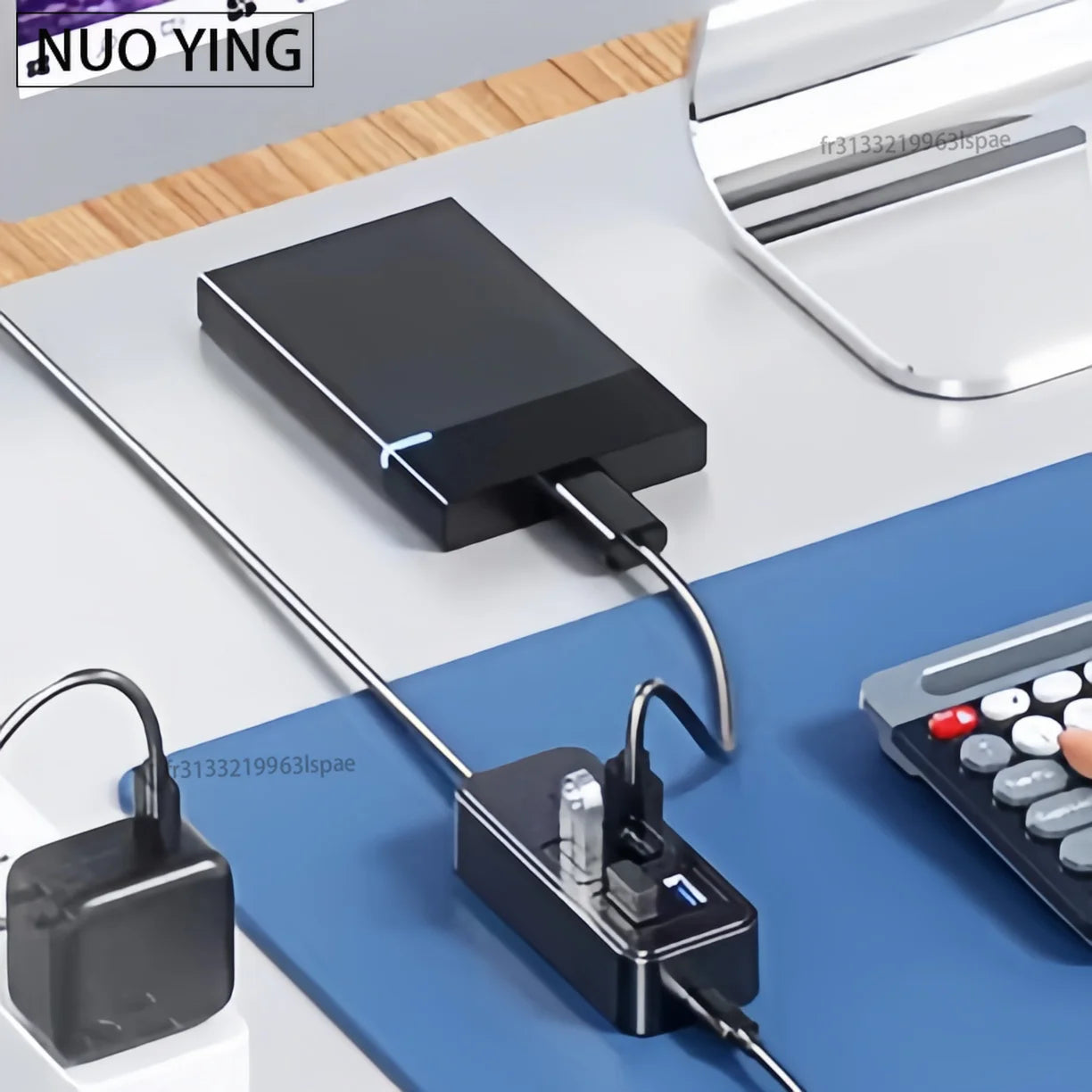 Type-C to 4x USB 3.0 Hub High Speed Adapter for Laptop, Hard Drive and More
