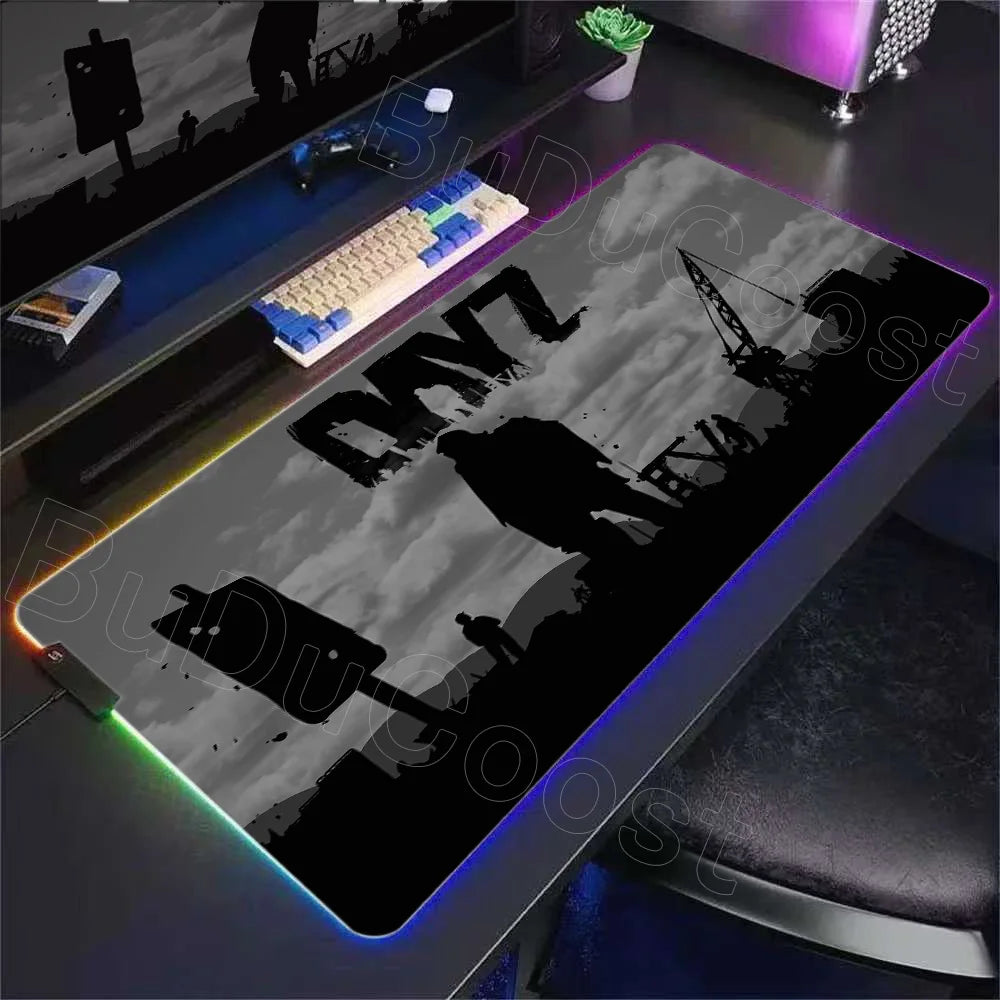LED D-dayzs Mouse Pad Large RGB Mouse Pad XXL LED Mouse Mat Mousepads Table Pads Keyboard Mats Desk Rug with Backlit Gaming Mats