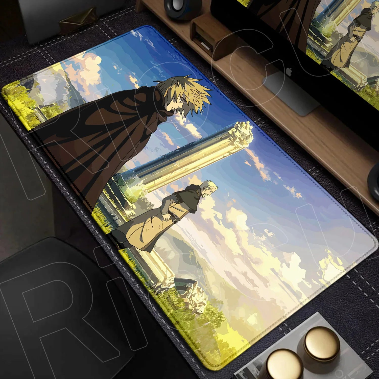 XXL Large Mousepad Vinland Saga 90x40CM Mouse Pad E-sports Gaming Keyboard Protector PC Accessories HD Computer carpet Desk Mat