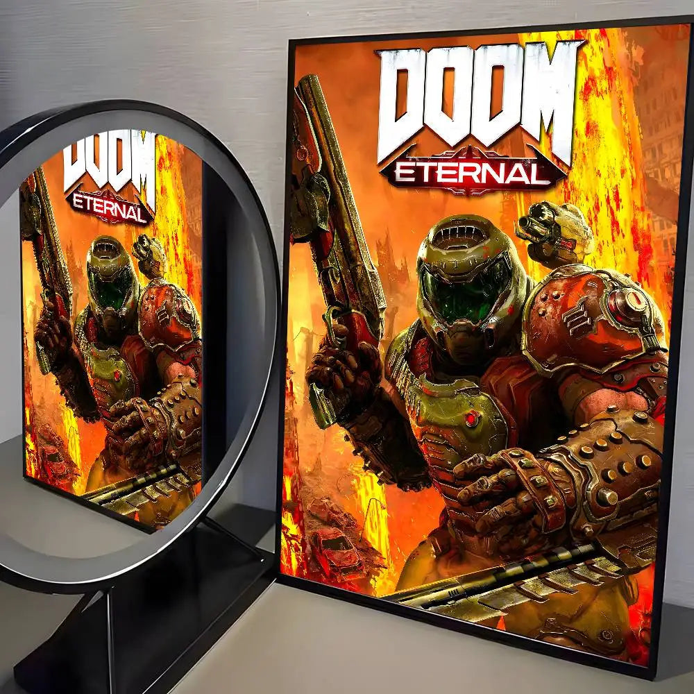 Cool Movie D-Doom Poster Art HD Canvas Advanced Aesthetic Printing Paper Wall Art for Living Room Home Decor