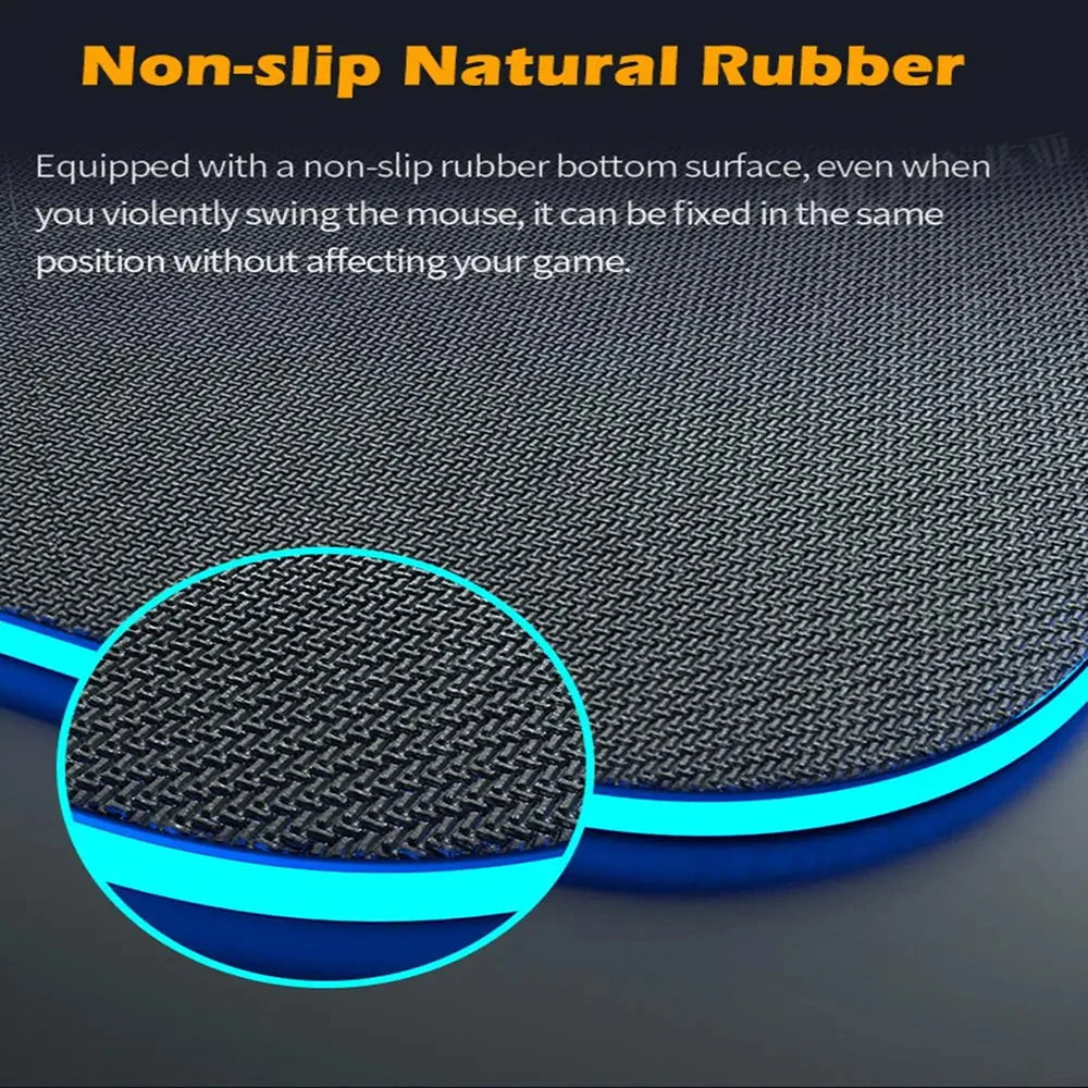 RGB League of Legends MousePad Gamer Jinx Anime Girl LED Game Accessories Keyboard Pad Large Desk mats Rubber Luminous Mouse Pad