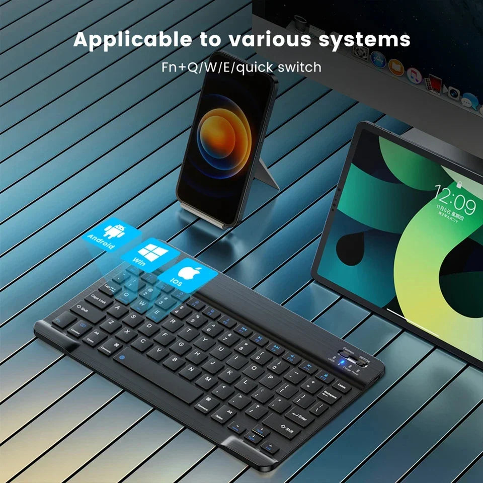 NNEOBA Portable Bluetooth Keyboard & Mouse Combo