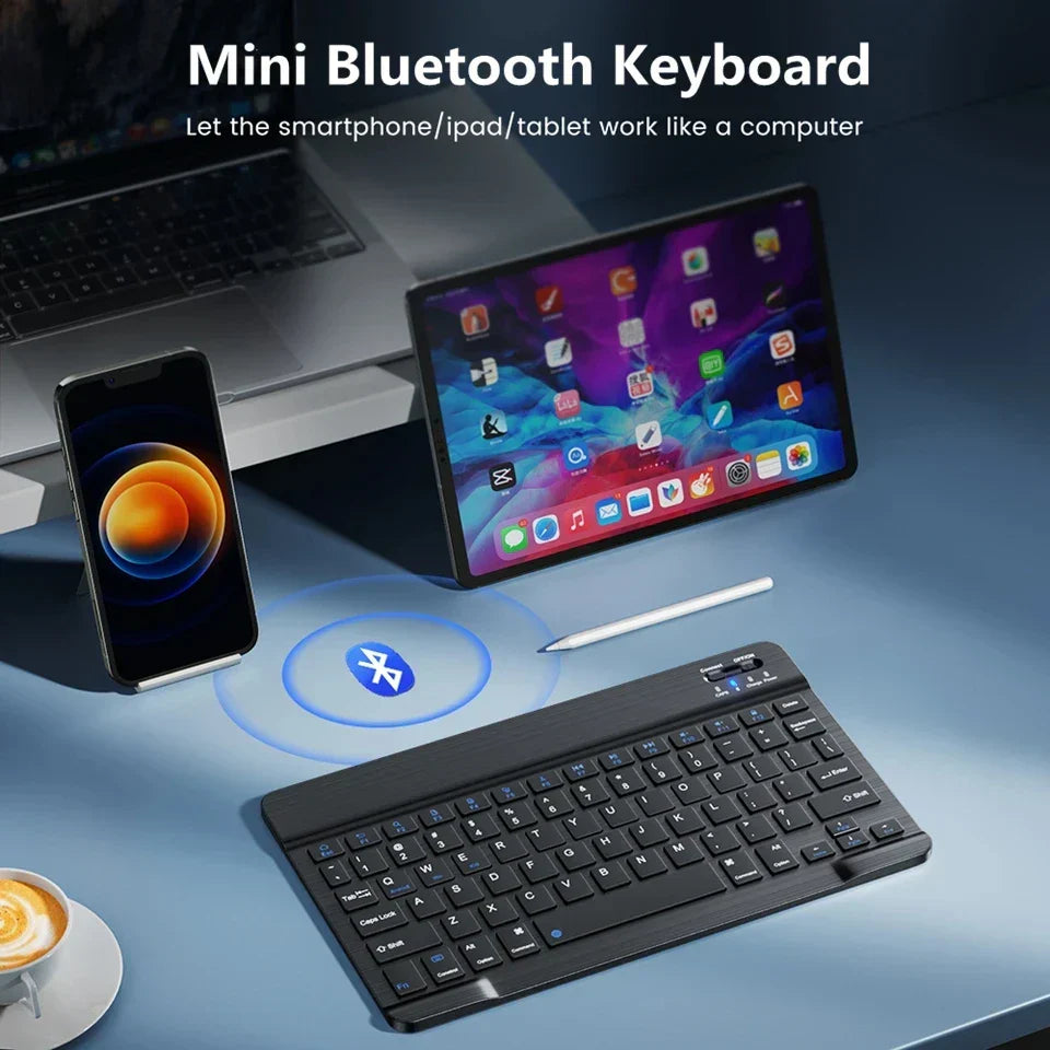 NNEOBA Portable Bluetooth Keyboard & Mouse Combo