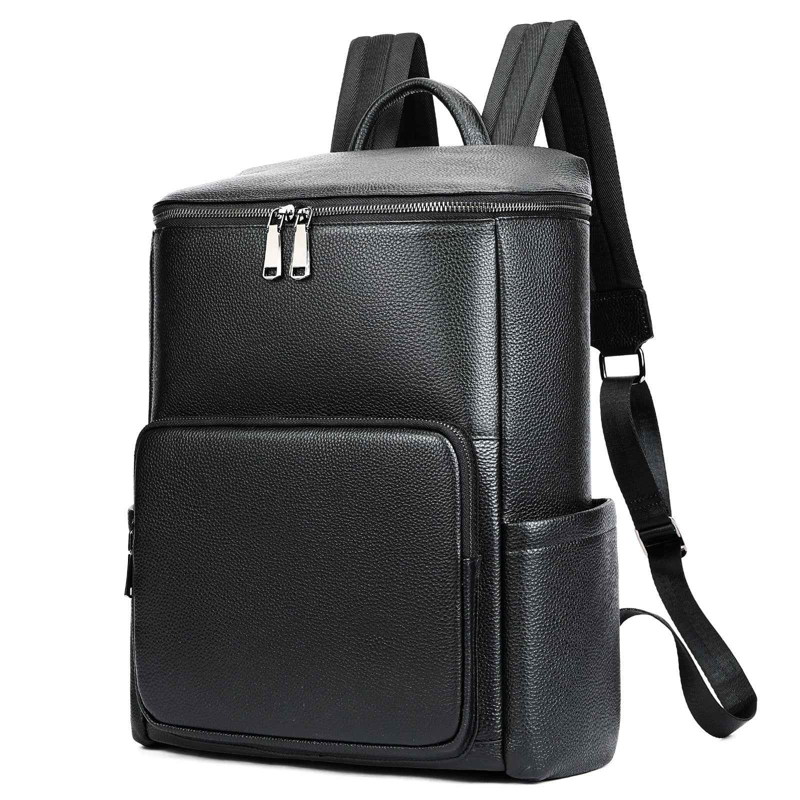 Men's Genuine Leather Laptop Backpack – Business Commuter Bag