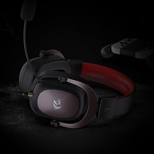Redragon H510 Zeus Wired Gaming Headset - 7.1 Surround Sound - Memory Foam Ear Pads - 53MM Drivers  Detachable Microphone
