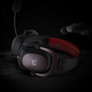 Redragon H510 Zeus Wired Gaming Headset - 7.1 Surround Sound - Memory Foam Ear Pads - 53MM Drivers  Detachable Microphone