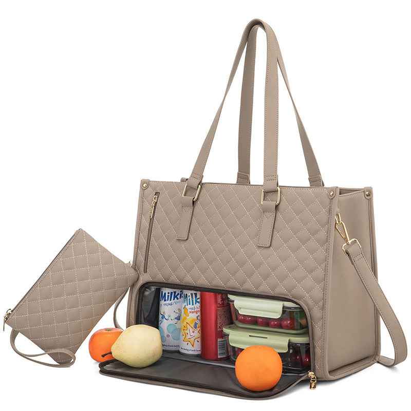 Women's Insulated Lunch Bag – Large Leak-Proof Tote with Laptop Storage | 8 Colors