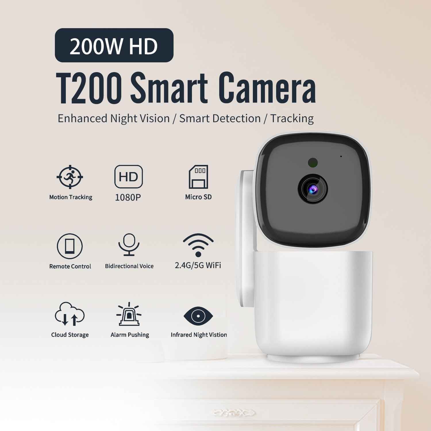 PTZ Motion Tracking Night Vision Monitoring
