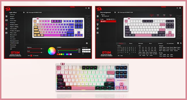 Redragon K729 80% Wired Gasket RGB Gaming 87 Keys TKL Mechanical Hot-Swap South-Facing Socket & 5-Layer Dampener Keyboard