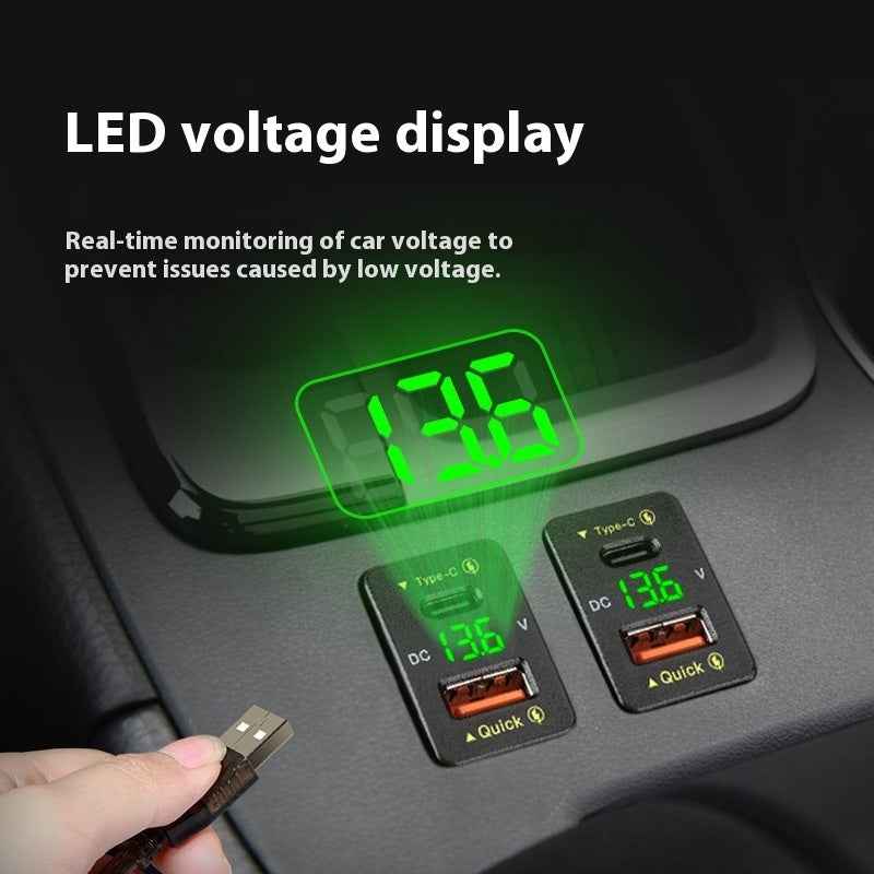 48W Fast Charge QC30 Car Modification Mobile Phone Charger