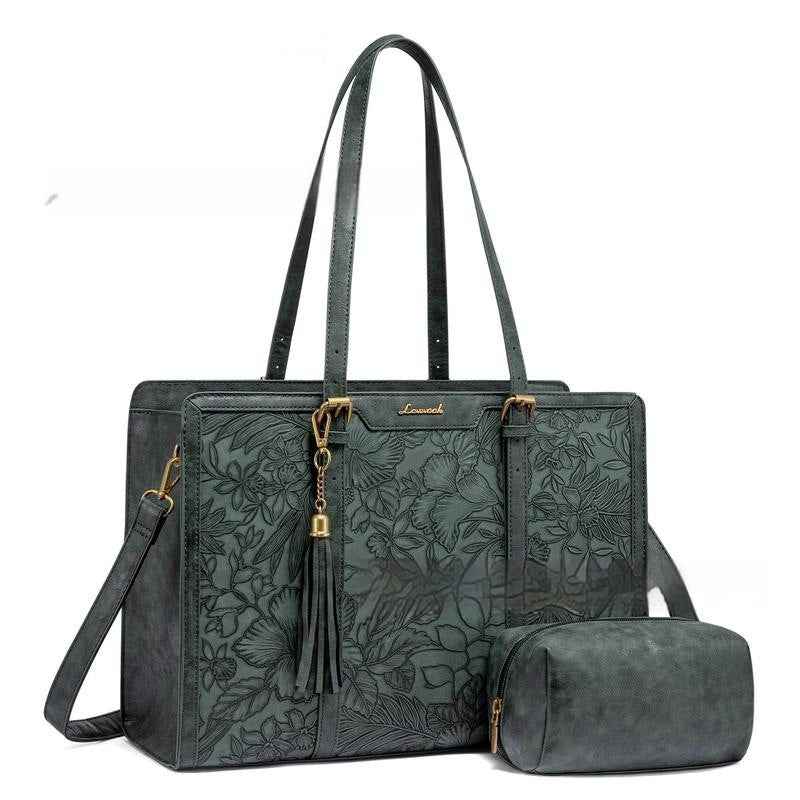 Women's Laptop Bag Vintage Leather Large Capacity