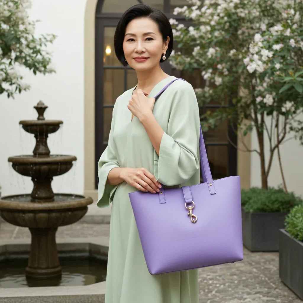 Genuine Leather Tote / Laptop Bag – pebbled leather tote