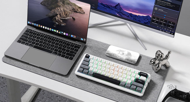 Redragon K722 PRO 60% Wireless Gasket RGB Gaming 61 Keys Hot-Swap Compact Mechanical Free-Mod Socket Keyboard