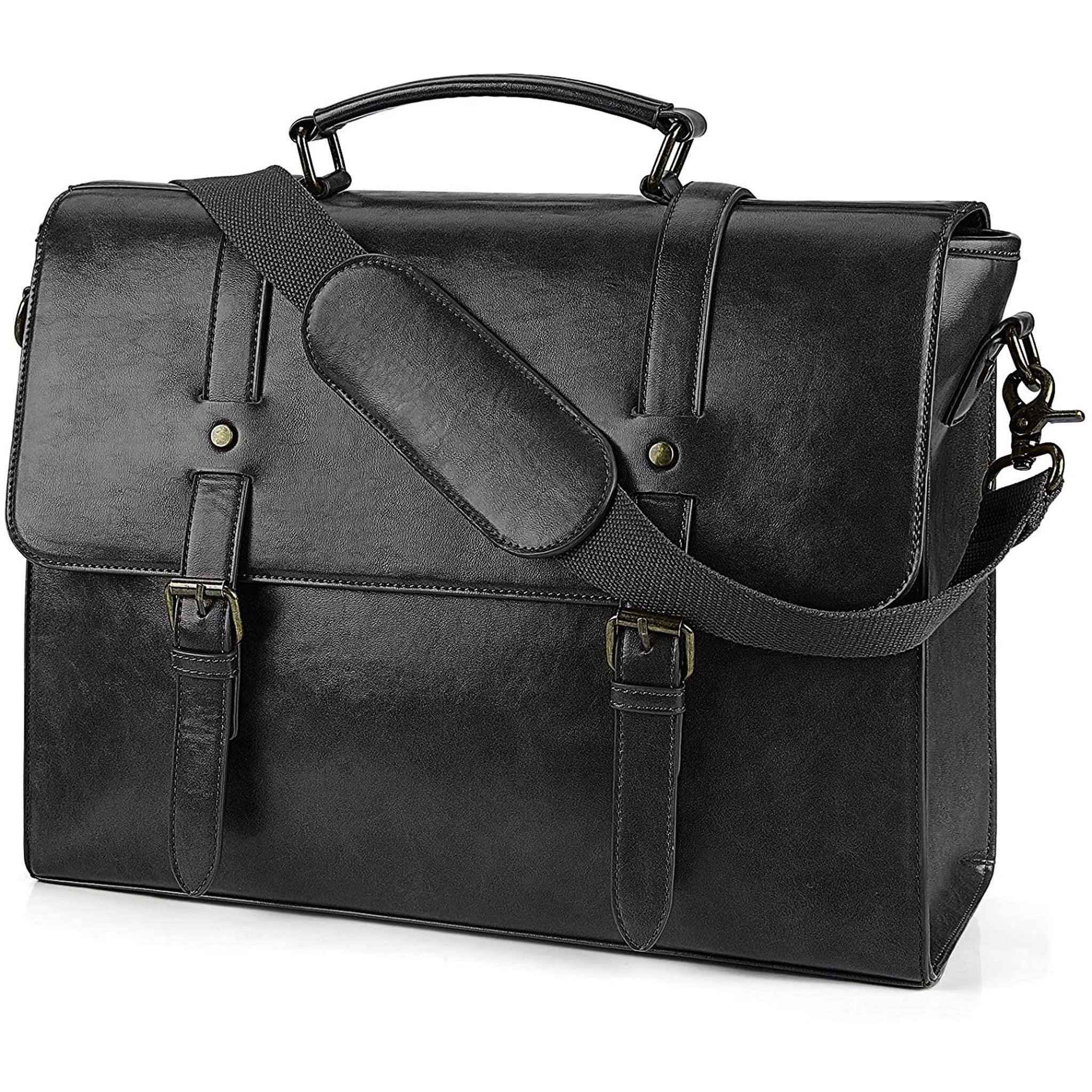 Men's Leather Messenger Bag – Professional Laptop Carry