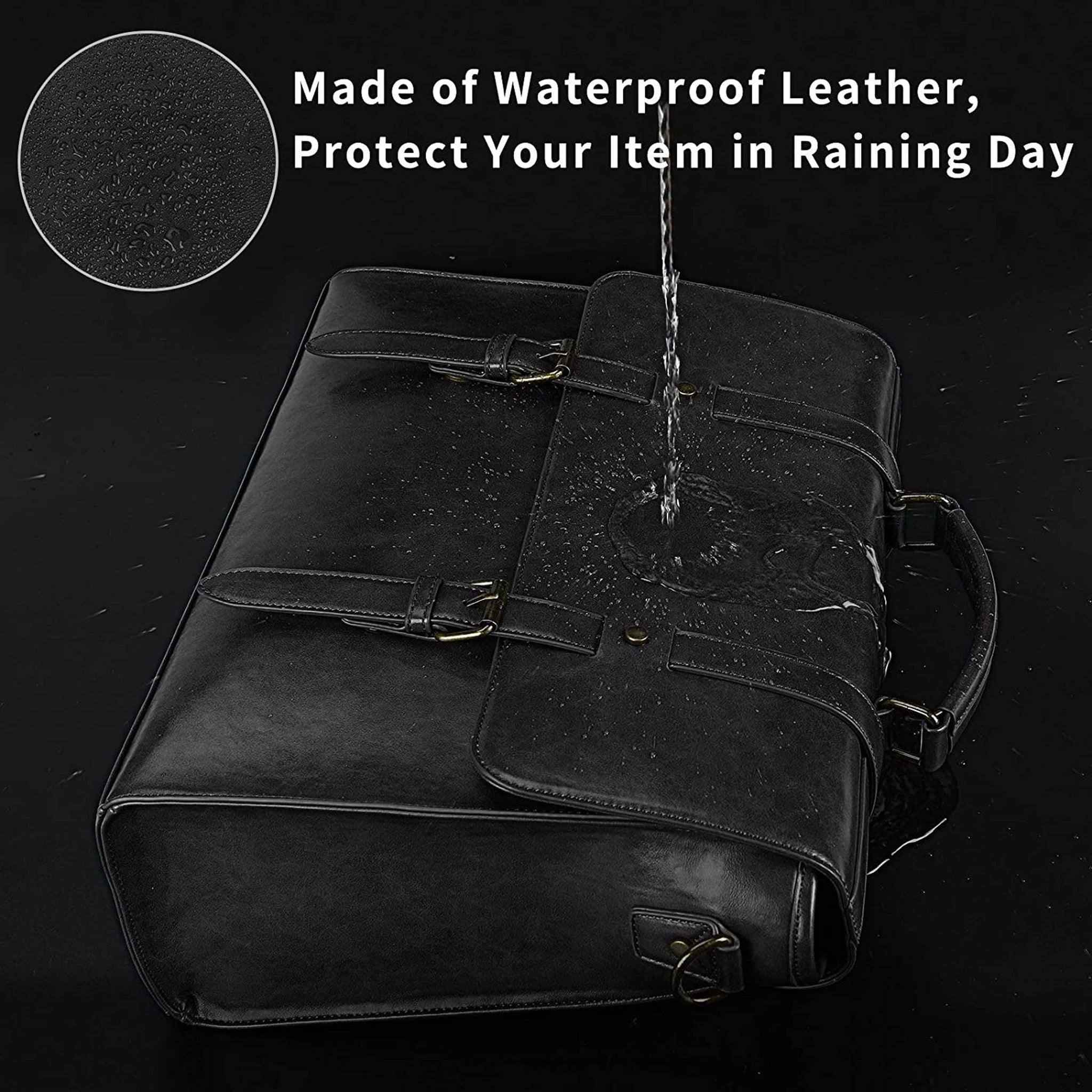 Men's Leather Messenger Bag – Professional Laptop Carry
