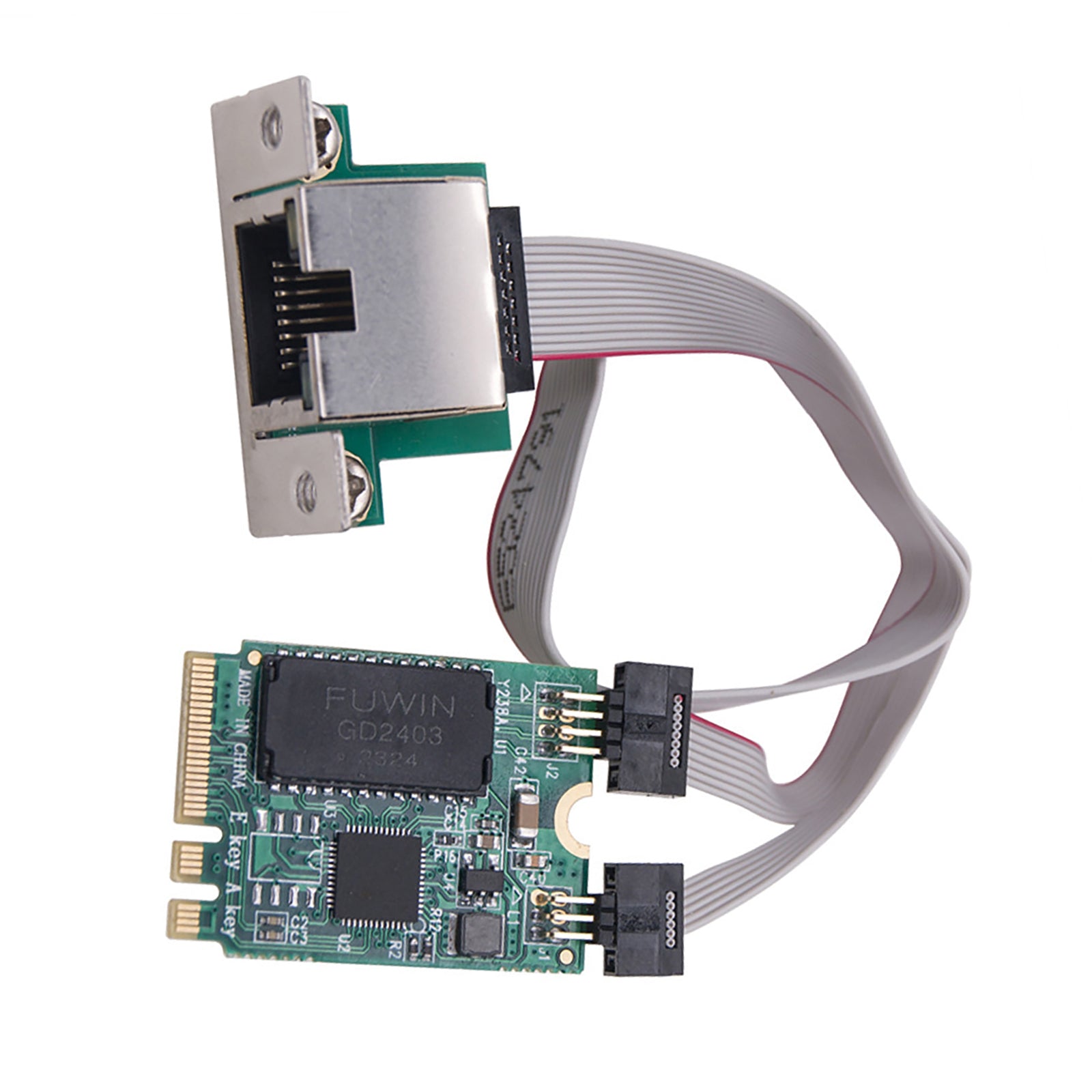 M.2 Key A+E 2.5G Gigabit Ethernet Network Lan Card RTL8125B Chipset Accessories 2.5G/1G/100M Multi-Gigabit M.2 Network Card